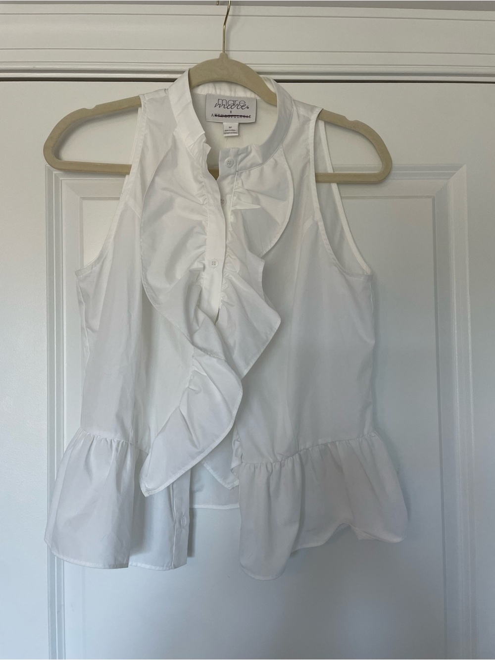 Anthropologie White Top NWT